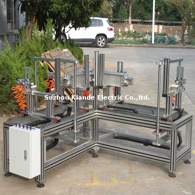 Máquina de montagem de barramento de cotovelo de rebitagem para barramento plano compacto