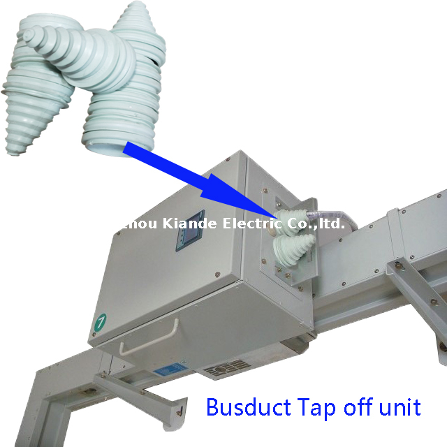 Bainha de saída de acessório de barramento para unidade de derivação de duto de ônibus