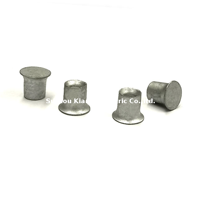 Porca de rebite industrial durável para fixação de perfil de barramento