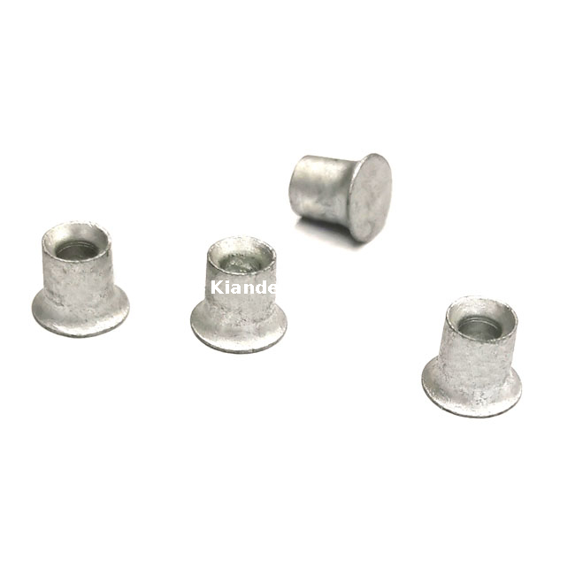 Rebite de cabeça redonda com 8 mm de comprimento para fixação de perfil de barramento