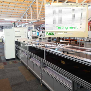 Máquina automática flexível de inspeção de barramentos para testes de resistência de alta tensão