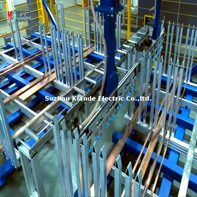Sistema de armazenamento automático de matéria-prima de barramento para fábrica