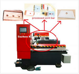 Centro automático de processamento de juntas de barramento para corte de flange de perfuração